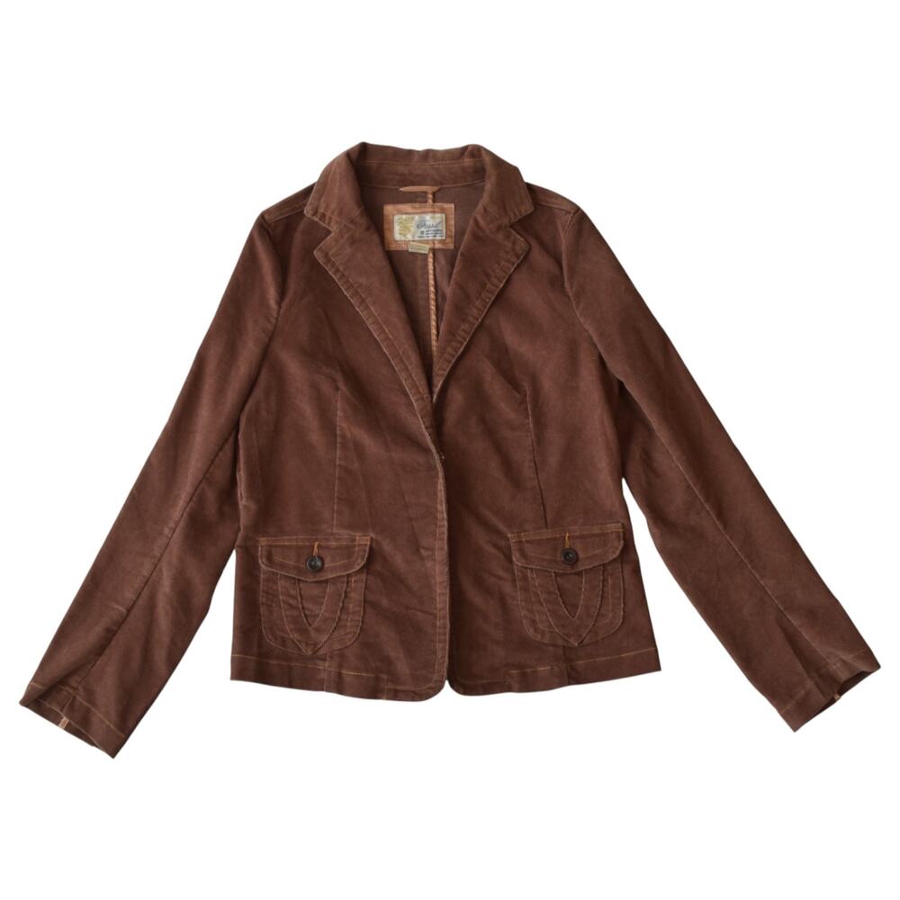 Brown Corduroy Blazer Jacket Women’s Size Large